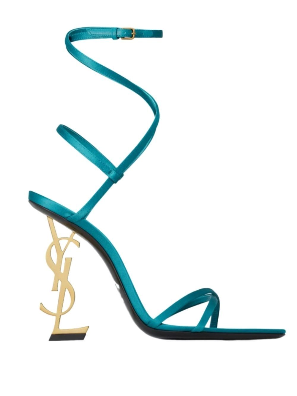 YSL SAINT LAURENT Gorgeous Logo Opyum Heeled Sandals NEW Return 38.5 $1,395!! - Picture 1 of 15